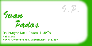 ivan pados business card